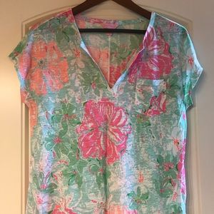 NWOT Lilly Pulitzer Duval Linen Top, Small
